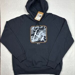 FINTECH Point Breeze Hoodie Anthracite Camo Logo Mens‎ XL Kanga Pocket